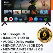 Smart tv HD 32pulgadas marca MILEXUS ( Nuevo en caja ) 🎬⚡ -So: Google tv  -Imagen HDR 10  -Memoria de Ram : 1GB DDR -Me - Img 56838116