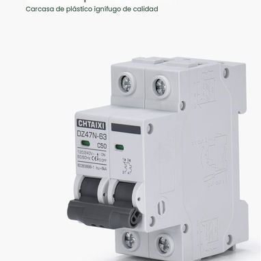 Breaker AC 63A - 2 Polos 110/220v (NUEVO) - 4/6