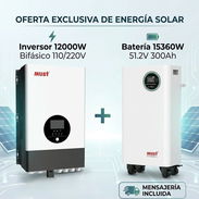 Kit MUST – Inversor 12 kW + Batería de Respaldo 15 kWh - Img 57921401