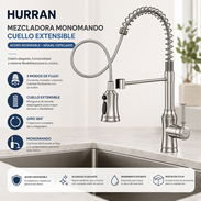 ✨ MEZCLADORA MONOMANDO HURRAN PARA FREGADERO ✨ 🩷 - Img 56103471
