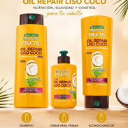 KIT GARNIER FRUCTIS OIL REPAIR LISO COCO, PARA CABELLOS REBELDES, SECOS Y CON FRIZZ - Img 53465348