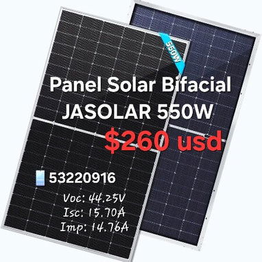 🌞‼️PANELES SOLARES: MILEXUS 500W, Longi 225W, JaSolar 550W|Cable fotovoltaico, conectores mc4, bases y más... - 2/7
