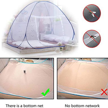 Mosquitero de malla fina plegable portátil para cama u otro sitio. 120 cm de ancho. Tienda portátil Mosquitera - Img 119451751