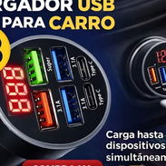 Cargador de carga rapida para carro con voltimetro - Img 56883421