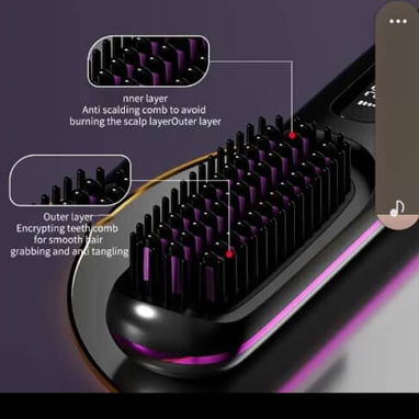 Plancha, cepillo alizar o rizar tu cabello De regalo un peine y dos presillas para separar el cabello 25 usd - Img 122680891