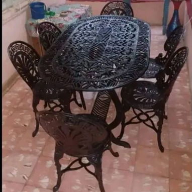 Juego de mesa de 6 sillas para exteriores. Entrega a domicilio sin costo adicional en toda la habana. - Img 104161854