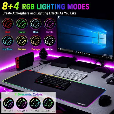 Mouse Pad Gaming de cable con sistema RGB para juegos de 12 modos *Tienda Online* - 3/3