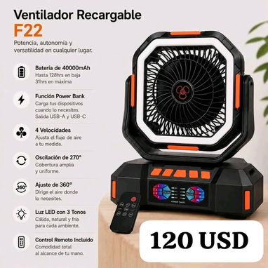 VENTILADORES RECARGABLES (ZELLE/ EURO/ USD/ EFECTIVO CUP) - 7/7