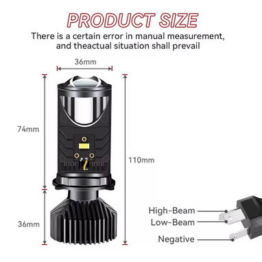 Bombillos led h4 tipo lupas Y6.   30 USD - Img 115677950