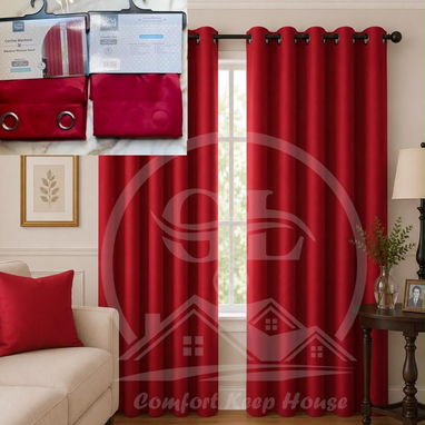 👑Cortinas Tapa Sol Blackout 📌El Juego de 2 paños - 5/8