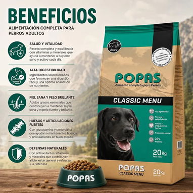 Pienso sabor res para perros adultos 20kg - 4/7