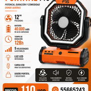 VENTILADOR Recargable  F16 – POTENCIA Y AUTONOMÍA PARA LOS APAGONES 🔥  Mantente fresco durante horas con el F16 de 12 p - Img 57175786