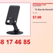 SOPORTE DE CELULAR PLEGABLE EN ALUMINIO Y ABS - Img 54839124