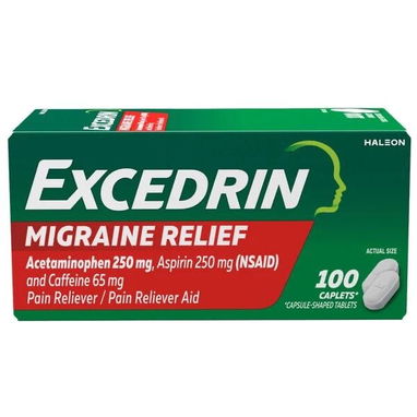 Excedrin - para alivio de la migraña -100 tab - 2/2