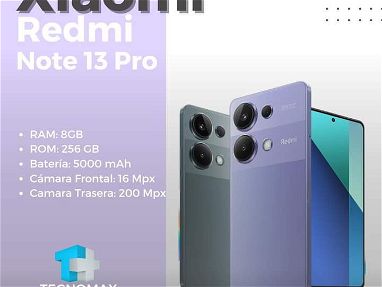 TECNOMAX - Xiaomi Redmi Note 13 Pro • 8RAM • 256GB • NUEVO en CAJA• 59152641 - Img main-image-45726582