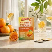 Ácido Ascórbico 1000 mg en Polvo Sabor Naranja 5 Sobres, Instant C - Img 58150733