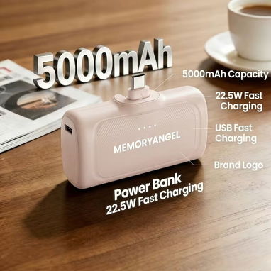 POWER BANK 5000MAH | CARGADOR PORTATIL | BATERIA EXTERNA | MINI POWER BANK | CARGA RAPIDA 22.5W | USB C | IPHONE 16 | IP - Img 123260726