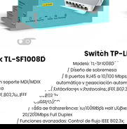 Switch TP Link TL SF1008D. Nuevo - Img 49622573
