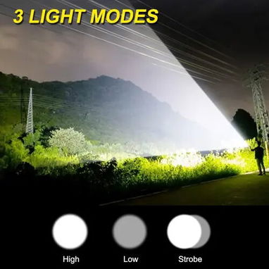😱⚡Linterna LED Recargable DARKBEAM A300 2000 Lúmenes - 2/2