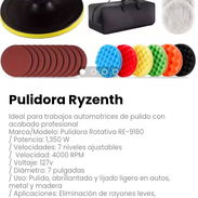 Pulidora Ryzenth. Diseño: Ergonómico con agarre lateral para mayor control - Img 54540085