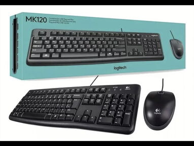 Necesitas esto 👉 kit de teclado y Mouse logitech MK120 de la mejor cálidas y nuevo en caja - Img main-image