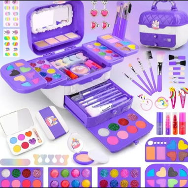 Set maquillaje real para niñas * no es toxico - Img 125652744