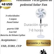 VENTILADOR RECARGABLE DE PEDESTAL - Img 55775768