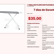 Tabla de Planchar de 2.35 lb: Diseño Compacto y Ergonómico para el Hogar VPT#-0391 - Img 55400738
