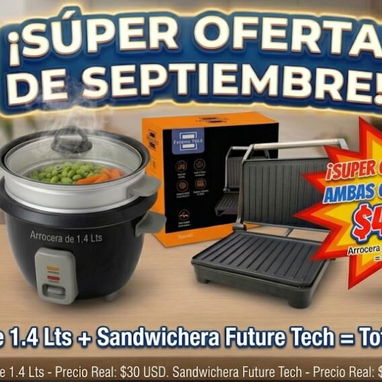 Batidora de mano 3 en 1/ jarra térmica/lonchera/Termo/cafetera Espress/juego de tazas/arrocera/sandwichera - 4/4