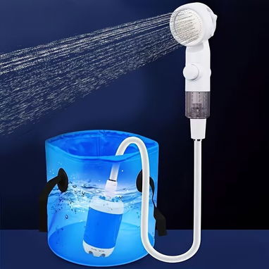 DUCHA PORTATIL | DUCHA CAMPING | BOMBA AGUA RECARGABLE | DUCHA ELECTRICA | CAMPING SHOWER | PORTABLE SHOWER | BOMBA USB - Img 125011185