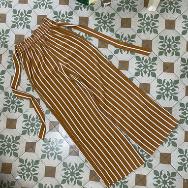 pantalones anchos de mujer, pantaloneta de mujer, pantalón de rayas de mujer Stradivarius, vaqueros elegantes de mujer - Img 120257097