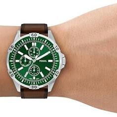Reloj FOSSIL Garrett Mod. FS6147 CRONÓGRAFO CUARZO JAPONÉS Caja 44mm en acero inoxidable, manillas en cuero legítimo NEW - Img 124059069