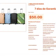 Maleta Rígida Antigolpes con Medidas de 60 x 40 x 25 cm Calidad Real Pro VPT#-0189 - Img 55565670