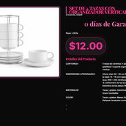 SET DE 4 TAZAS CON ORGANIZADOR VERTICAL - Img 57284567