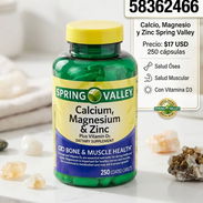 Spring Valley calcium, magnesium y Zinc 260 cápsulas - Img 57135495
