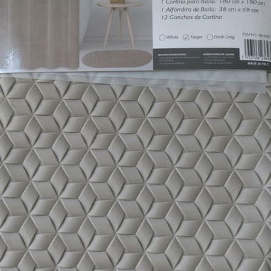Juego de Cortina y alfombra antideslizante de baño 🏡 - Img 122193181
