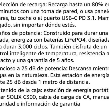 Anker Estación de energía portátil SOLIX C300 - 9/10
