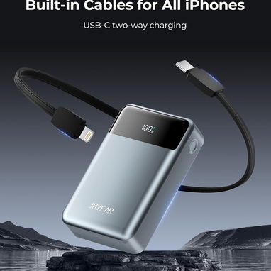 🔋⚡ POWER BANK 30000MAH CON CABLES INTEGRADOS CARGA RÁPIDA 22.5W HASTA 4 DISPOSITIVOS ENVÍO DISPONIBLE GARANTÍA - Img 119706665