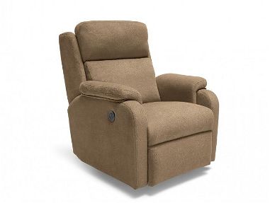 Butaca o Sillón relax reclinable tapizado en color beige. - Img 66215934