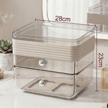 Organizador Para Maquillaje de 3 niveles Con 2 Gavetas (uhf) - 3/3