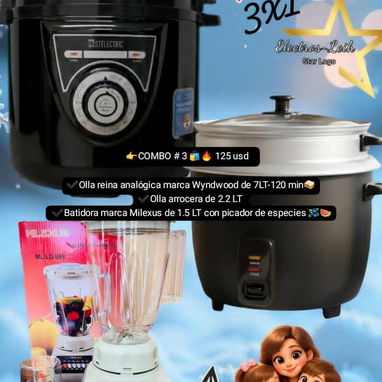 🔥 Combos desde 95usd – Olla Reina, Micro, Freidora Aire, Ventilador – 🚗 Envío Habana - Img 120779465