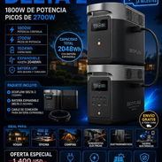 Ecoflow delta 2 de 1800 w con picos de 2700 w con 1024 wh con batería exp de 1024 wh para un total de 2048 wh 1500usd - Img 57696456