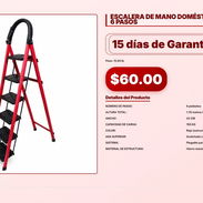 ESCALERA DE MANO DOMÉSTICA PLEGABLE DE 6 PASOS . - Img 57006199