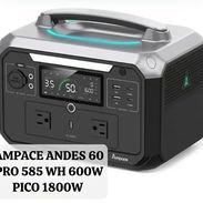Estación de Energía Portátil AMPACE Andes 600 Pro | 584Wh - 600W (Pico 1800W) Potencia Extrema: Entrega constante de 600 - Img 55864346