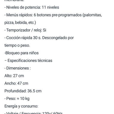 MICROONDAS ROYAL DIGITAL RMW721WH - 2/4