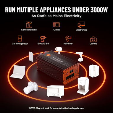 Inversor Homkeep 3000 watts continuos, 6000watts pico - 5/10