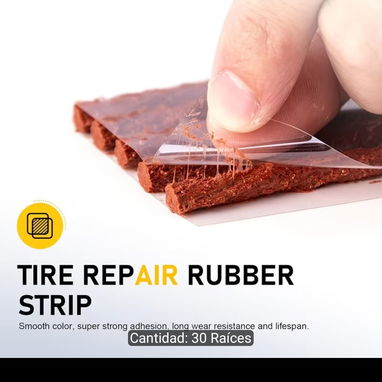 Kit de 30 tiras de caucho para reparar neumáticos / mechas de ponche ¡Oferta! - 6/10