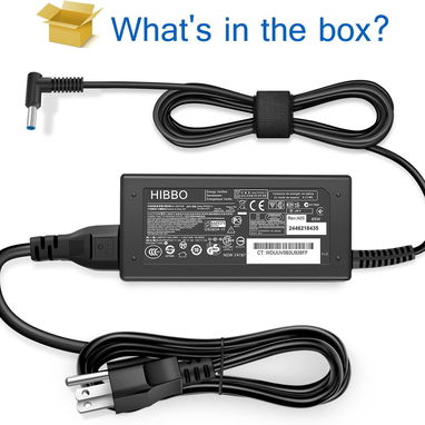 Cargador compatible con computadora portátil HP HIBBO 65W 45W Adaptador de energía punta azul inteligente 53274327 - Img 123126393