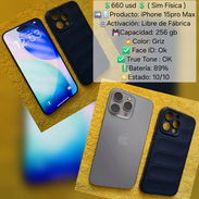 IPhone 15pro Max con su sim física para venta o cambio por iPhone menor y vuelto o Samsung s24 ultra y vuelto - Img 55828939