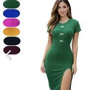 Vestido de manga corta para mujer - Img 55883414